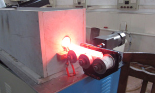 forjamento quente, máquina de forjamento da indução, forjamento da barra de aço