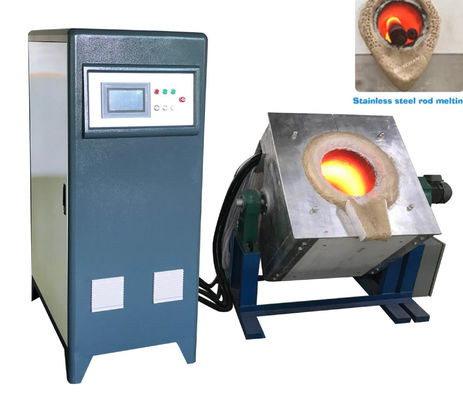 Capacidade máxima de fusão 1-1000 kg/h Máquina de fusão por indução com sistema de controlo IGBT