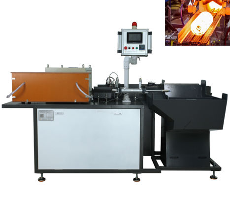 Tipo de alimentação automático máquina de forjamento da indução para o aquecimento das extremidades da barra